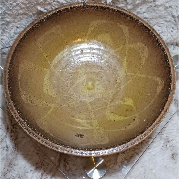 1950 Handmade vintage pottery bowl. Signed - Picture 2 of 8